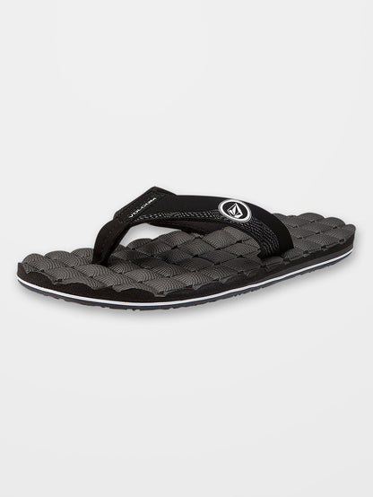 Recliner Sandals - BLACK WHITE