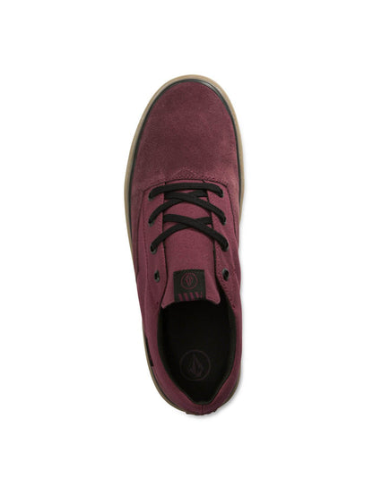 Draw Lo Suede Shoes - Burgundy