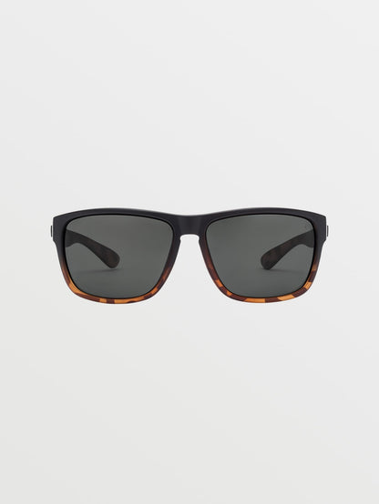 Baloney Matte Darkside Sunglasses (Gray Polar Lens) - GRAY POLAR