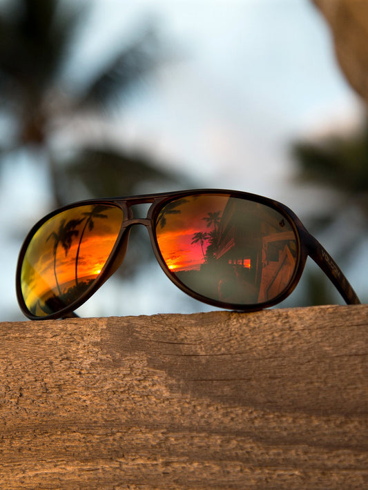 Stoke Matte Tort Sunglasses (Bronze Polar Lens) - BRONZE POLAR