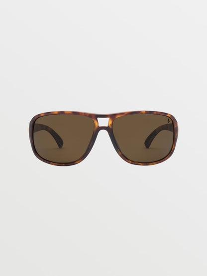 Stoke Matte Tort Sunglasses (Bronze Polar Lens) - BRONZE POLAR