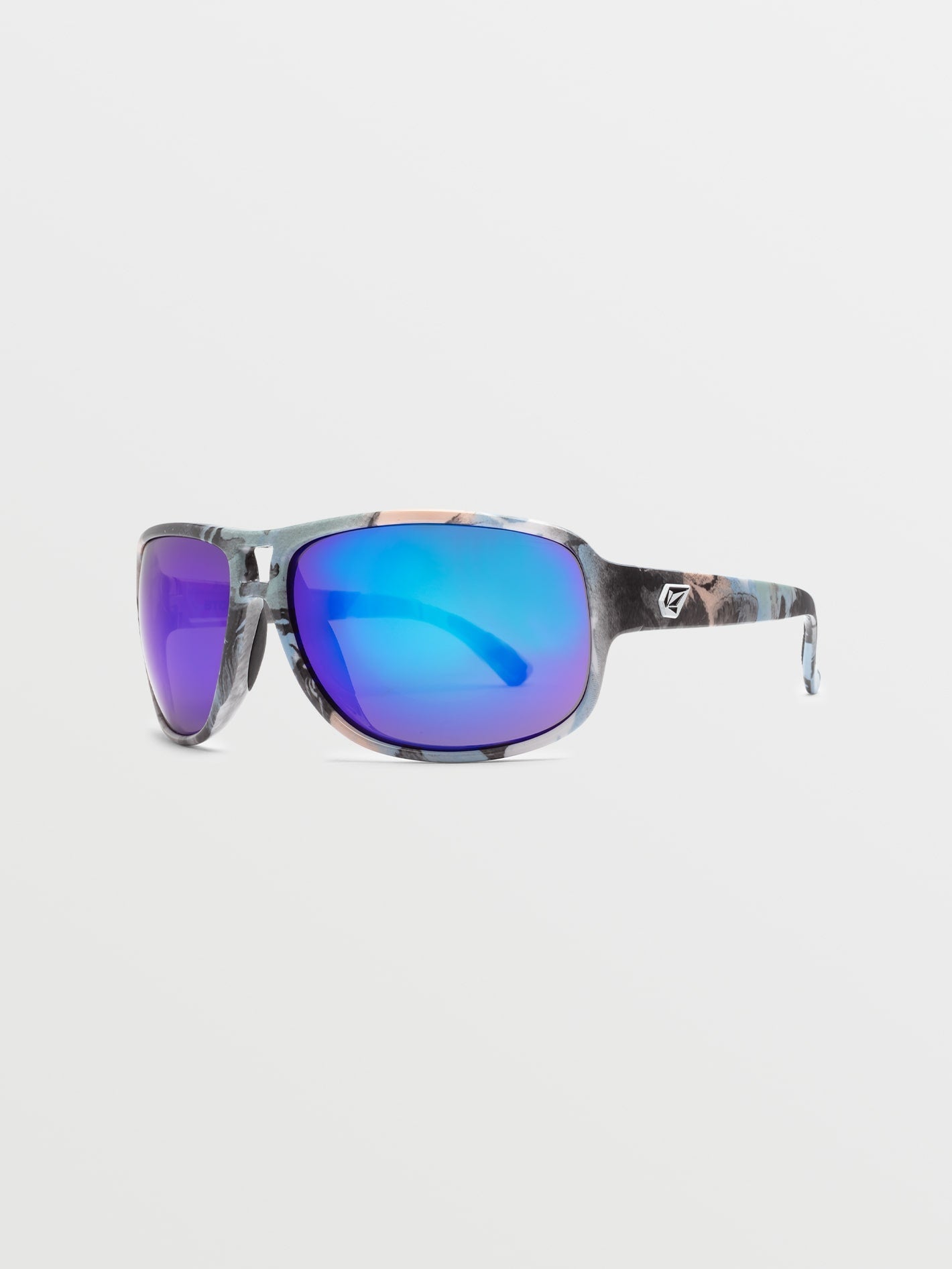 Stoke Skulls Sunglasses (Blue Mirror Lens) - SULPHUR