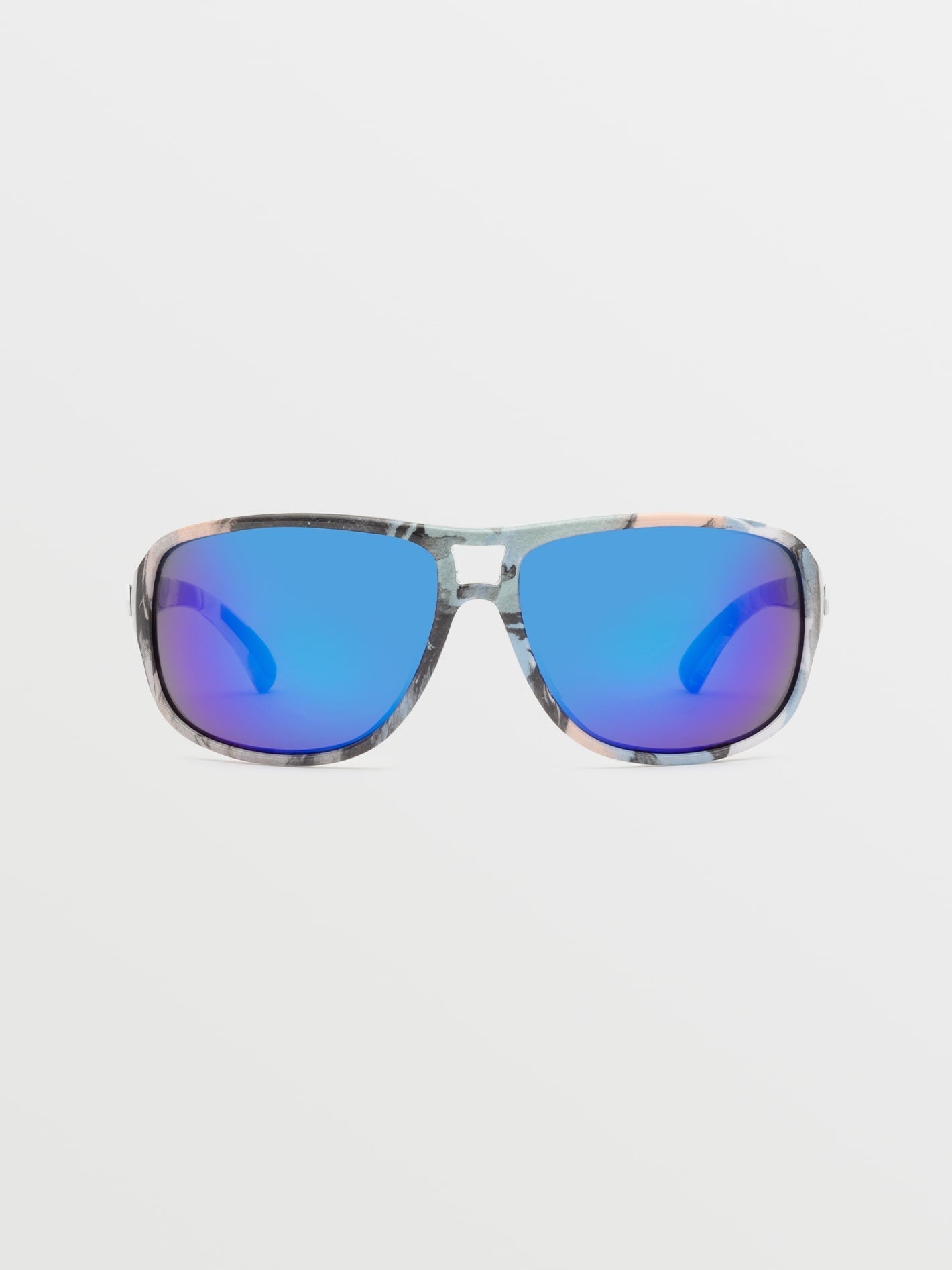 Stoke Skulls Sunglasses (Blue Mirror Lens) - SULPHUR