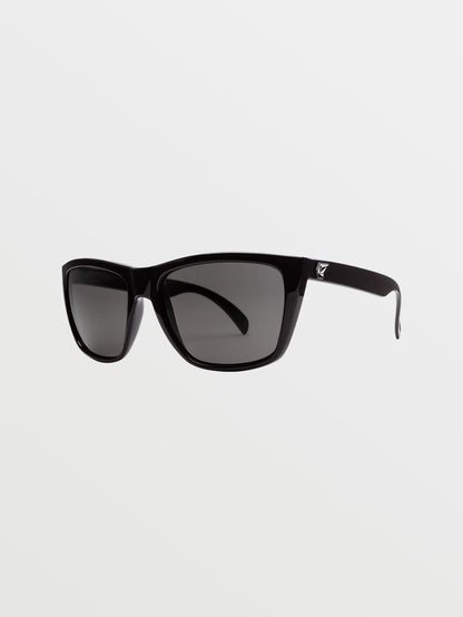 Palm Gloss Black Sunglasses (Gray Lens) - GRAY