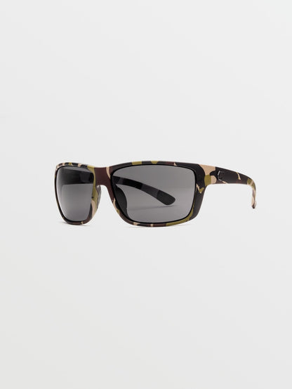 Roll Matte Camo Sunglasses (Gray Polar Lens) - GRAY POLAR