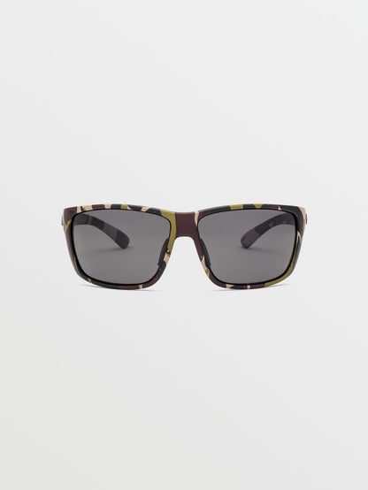 Roll Matte Camo Sunglasses (Gray Polar Lens) - GRAY POLAR
