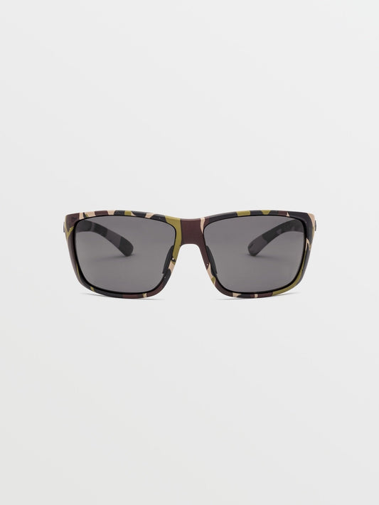 Roll Matte Camo Sunglasses (Gray Polar Lens) - GRAY POLAR
