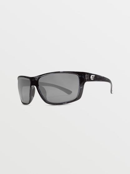 Roll Gloss Marbel Sunglasses (Silver Mirror Lens) - MARINA BLUE