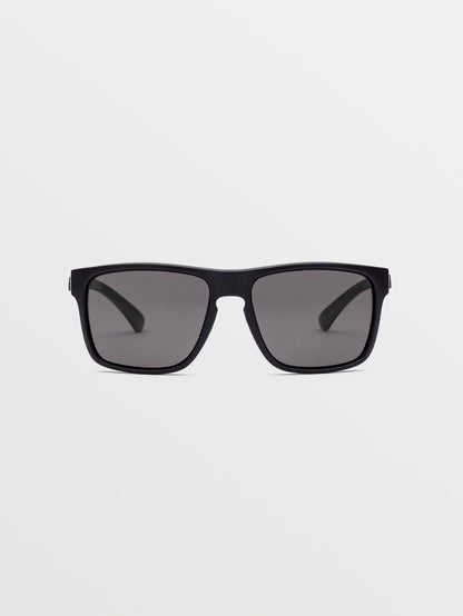 Trick Matte Black Sunglasses (Gray Polar Lens) - GRAY POLAR