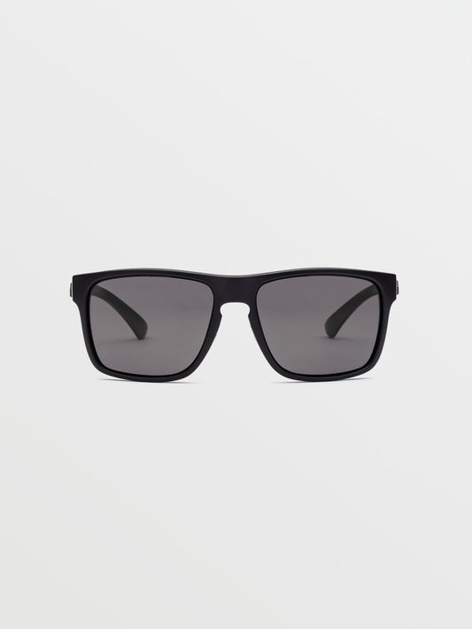 Trick Matte Black Sunglasses (Gray Polar Lens) - GRAY POLAR