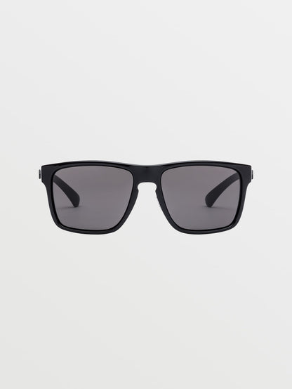 Trick Gloss Black Sunglasses (Gray Lens) - GRAY