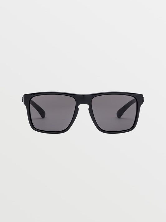 Trick Gloss Black Sunglasses (Gray Lens) - GRAY