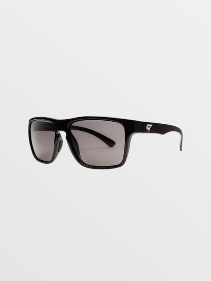 Trick Gloss Black Sunglasses (Gray Lens) - GRAY