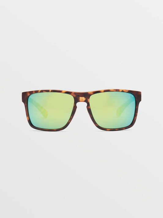 Trick Matte Tort Sunglasses (Green Polar Lens) - MARTINI OLIVE