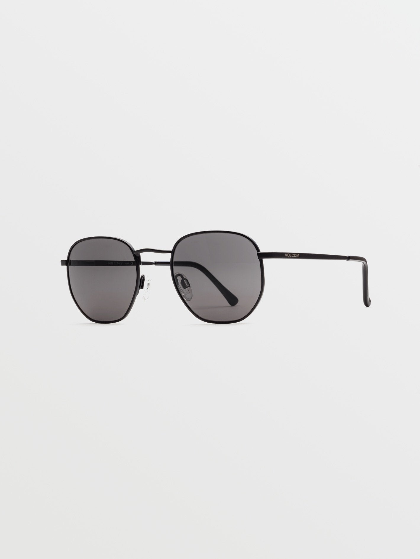 Happening Matte Black Sunglasses (Gray Lens) - GRAY