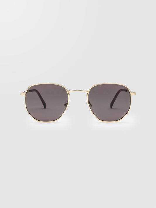 Happening Gloss Gold Sunglasses (Gray Lens) - GRAY