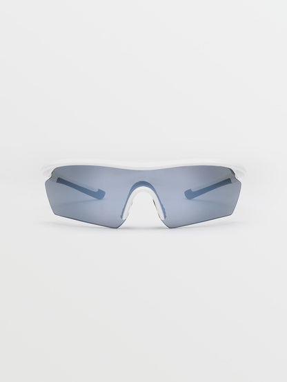Download Gloss White Mirror Sunglasses (Platinium Lens)- GLOSS WHITE