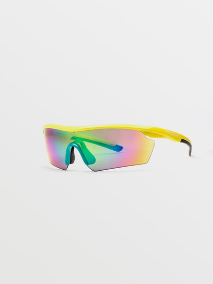 Sunglasses Download - Gloss Yellow/Aqua/Rainbow Mirror