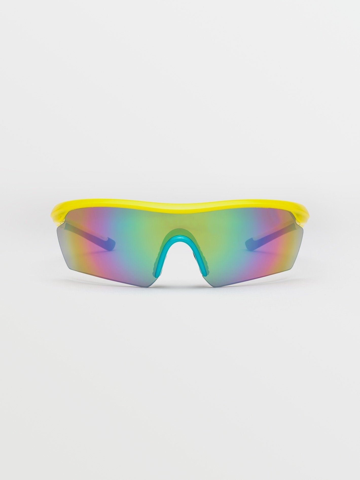 Sunglasses Download - Gloss Yellow/Aqua/Rainbow Mirror