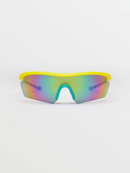 Sunglasses Download - Gloss Yellow/Aqua/Rainbow Mirror