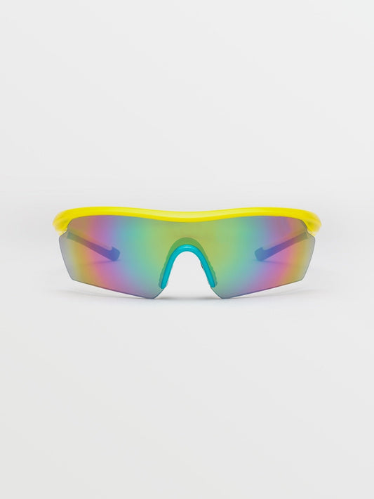 Sunglasses Download - Gloss Yellow/Aqua/Rainbow Mirror