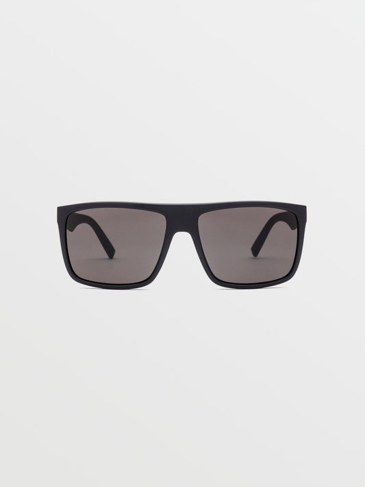 Franken Matte Black Sunglasses (Gray Lens) - GRAY