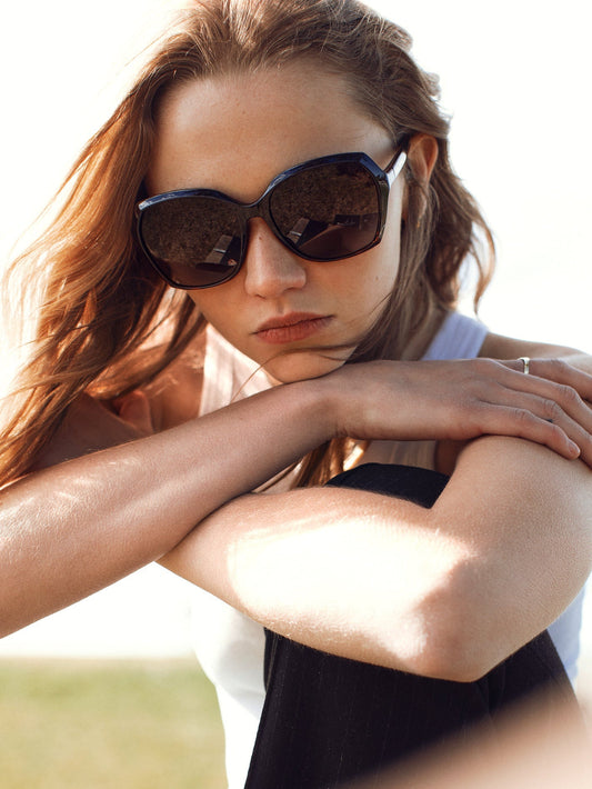 Psychic Matte Tort Sunglasses (Bronze Lens) - BRONZE