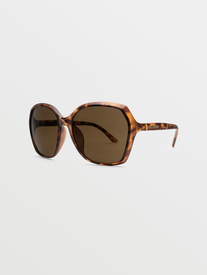 Psychic Matte Tort Sunglasses (Bronze Lens) - BRONZE
