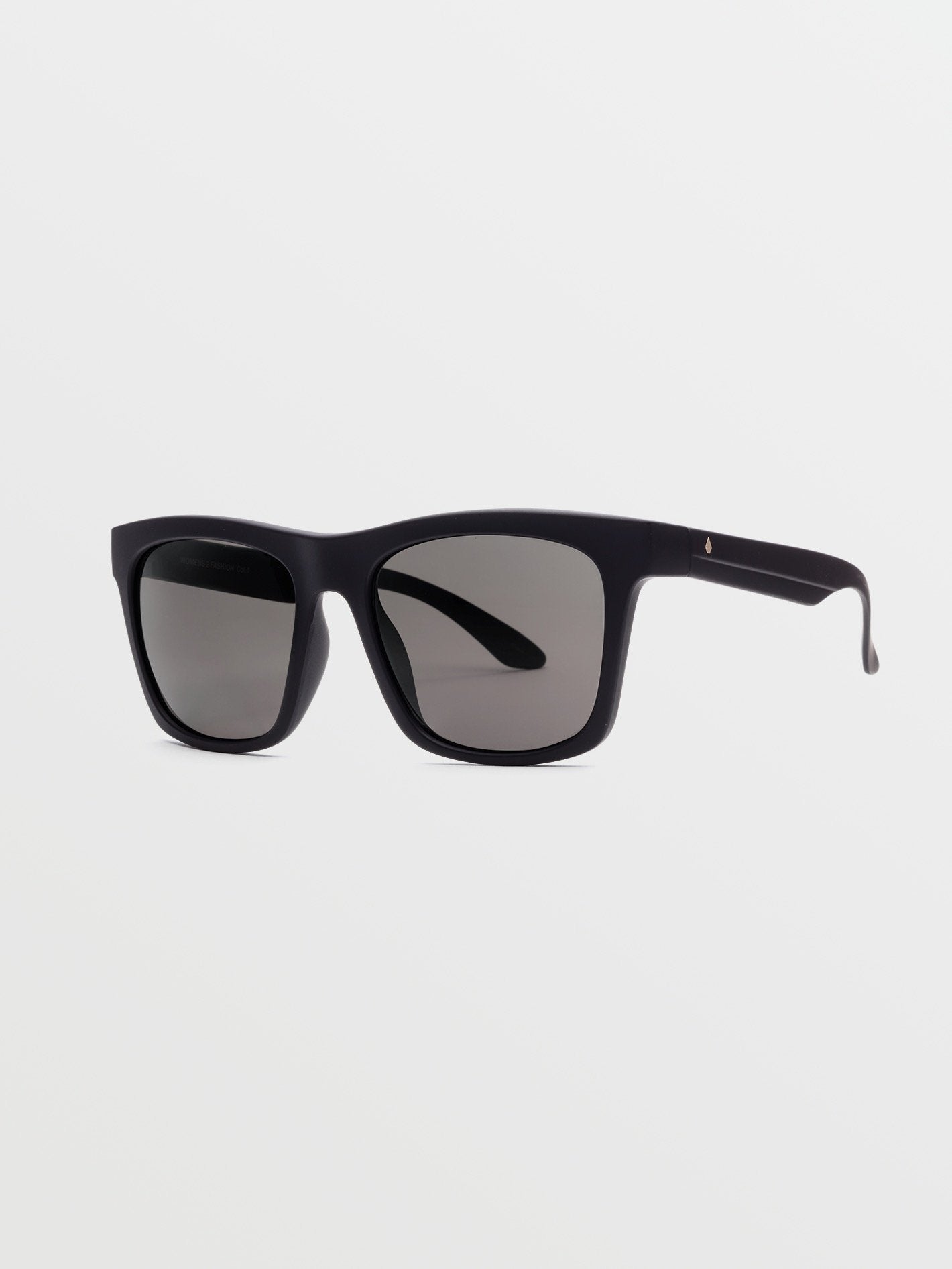 Jewel Matte Black Sunglasses (Gray Polar Lens) - GRAY POLAR