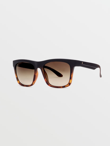 Jewel Matte Darkside Sunglasses (Bronze Fade Polar Lens) - BRONZE FADE POLAR