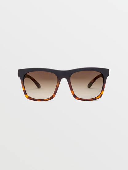 Jewel Matte Darkside Sunglasses (Bronze Fade Polar Lens) - BRONZE FADE POLAR