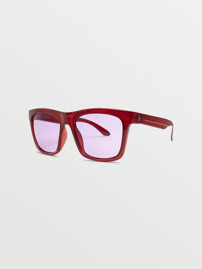 Jewel Gloss Amber Sunglasses (Violet Lens) - AMBER ROCK