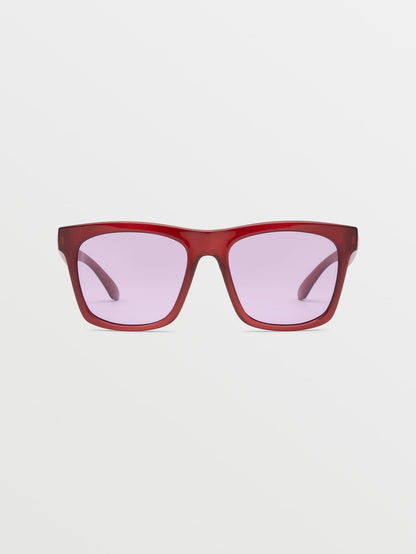 Jewel Gloss Amber Sunglasses (Violet Lens) - AMBER ROCK