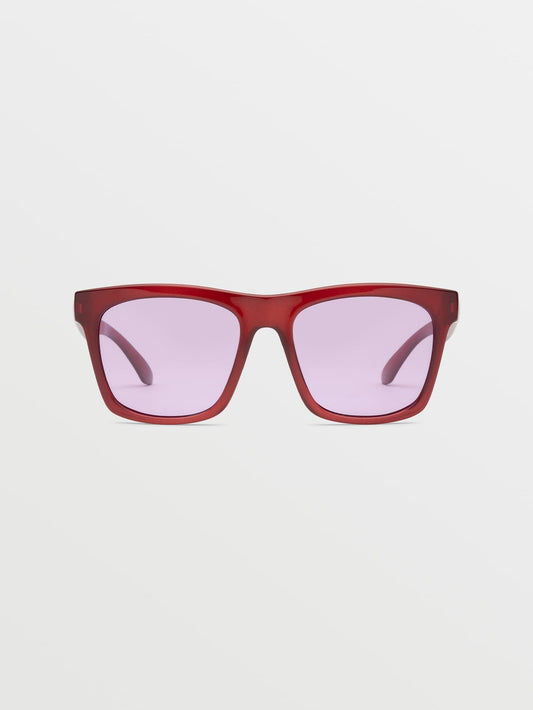 Jewel Gloss Amber Sunglasses (Violet Lens) - AMBER ROCK