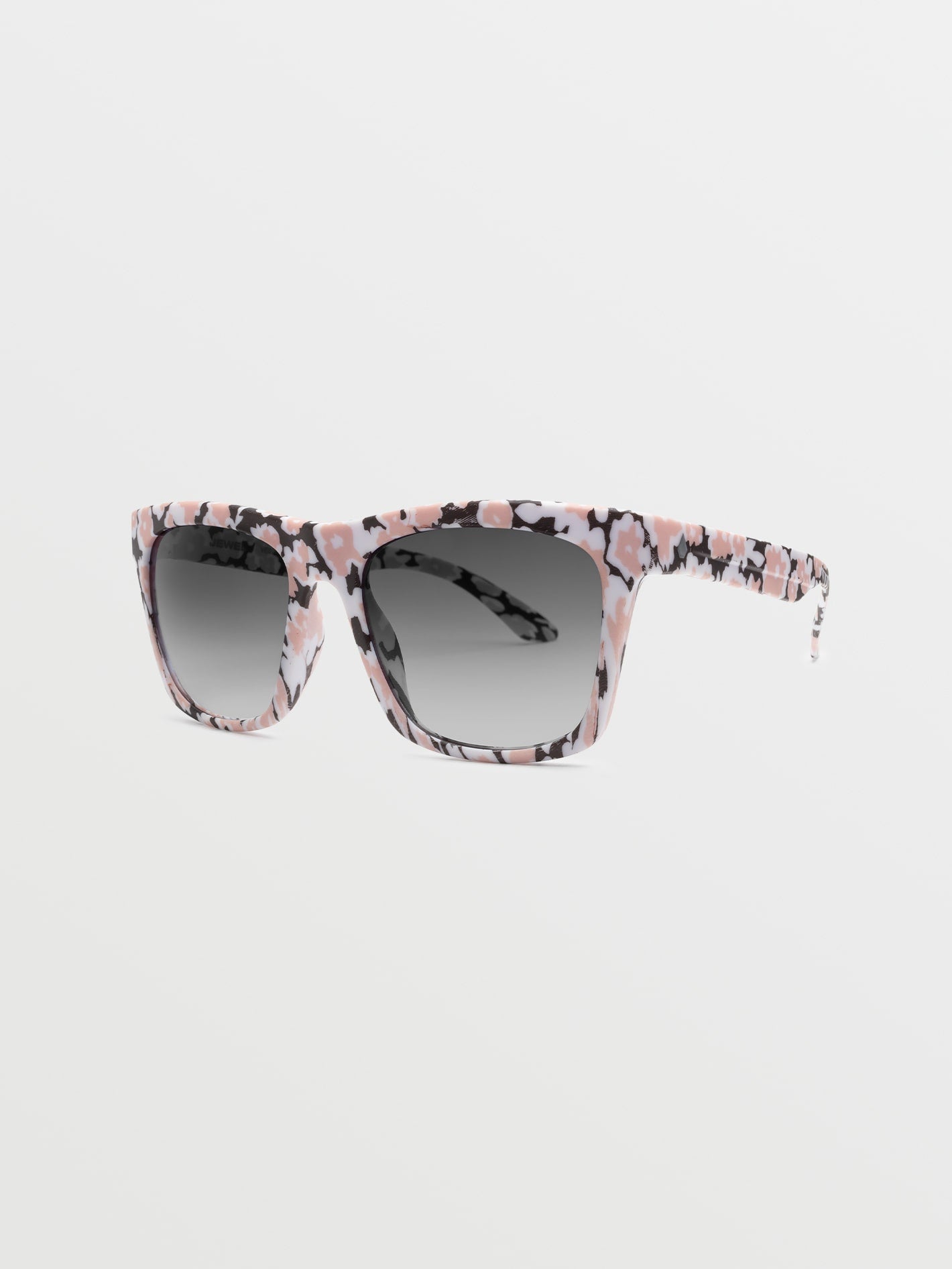 Jewel What's Poppin Sunglasses (Gray Gradient Lens) - WHITE PRINT