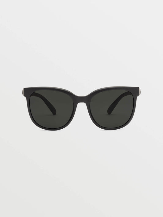 Garden Matte Black Sunglasses (Gray Polar Lens) - GRAY POLAR
