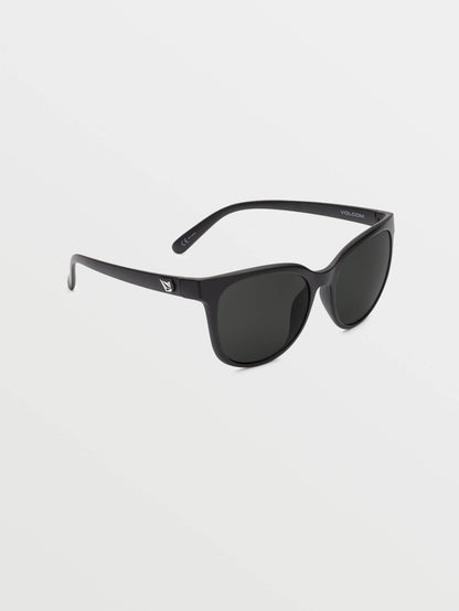 Garden Matte Black Sunglasses (Gray Polar Lens) - GRAY POLAR