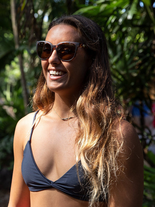 Garden Matte Tort Sunglasses (Bronze Lens) - BRONZE