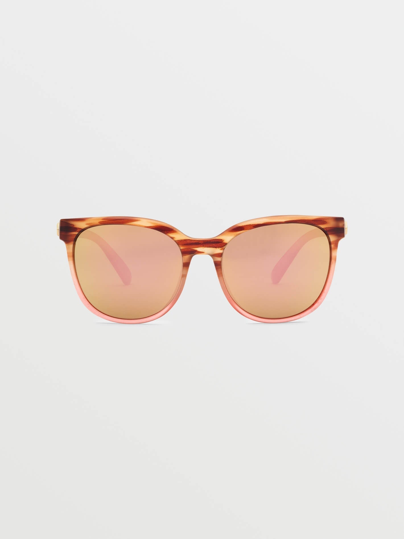 Garden Gloss Pink Tort Sunglasses (Bronze Champagne Lens) - BRONZE CHAMPAGNE CHROME
