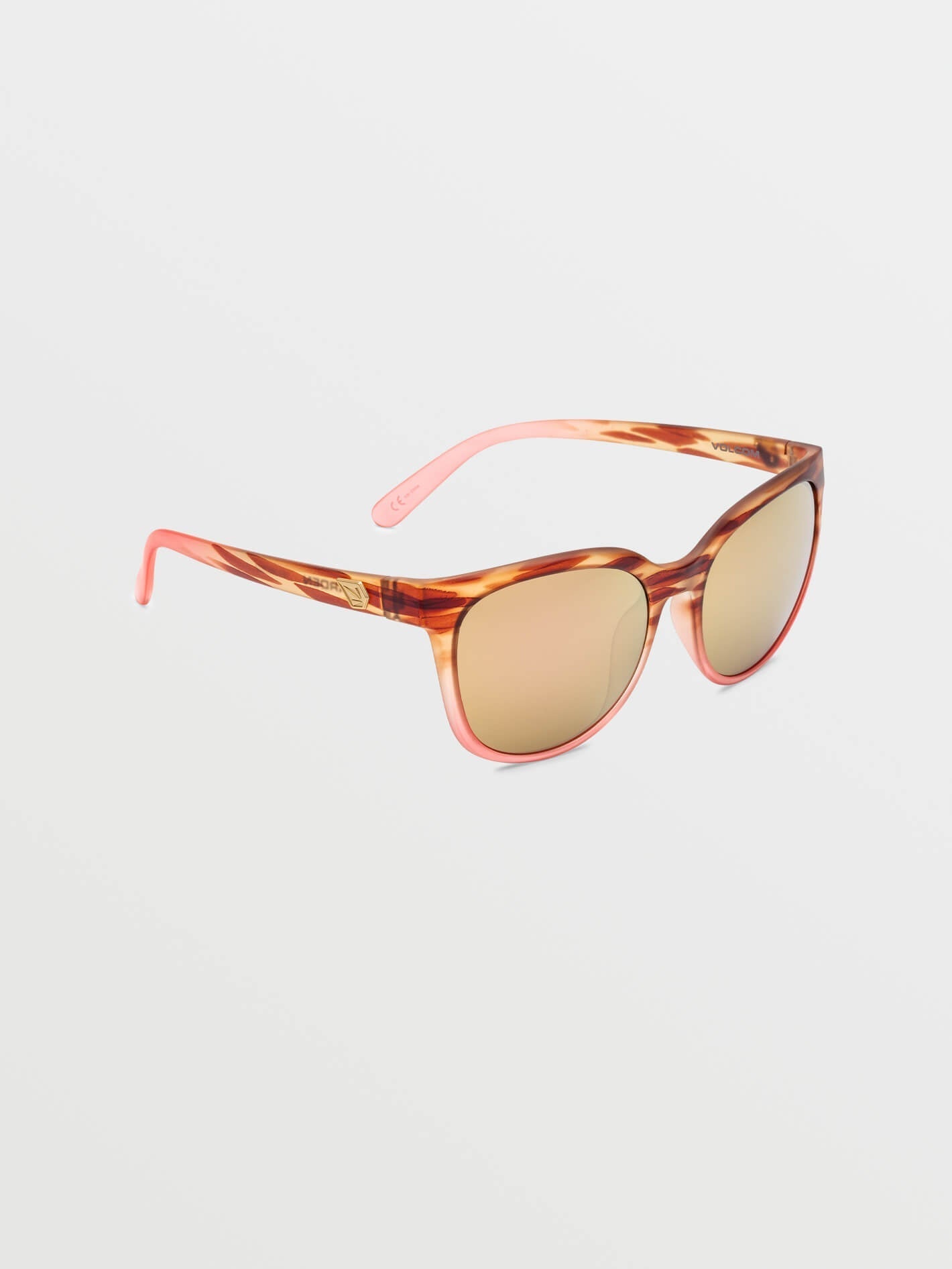 Garden Gloss Pink Tort Sunglasses (Bronze Champagne Lens) - BRONZE CHAMPAGNE CHROME