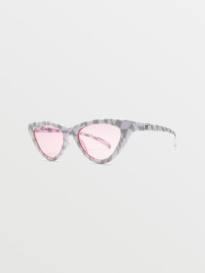 Knife Check Her Sunglasses (Rose Lens) - CHEETAH