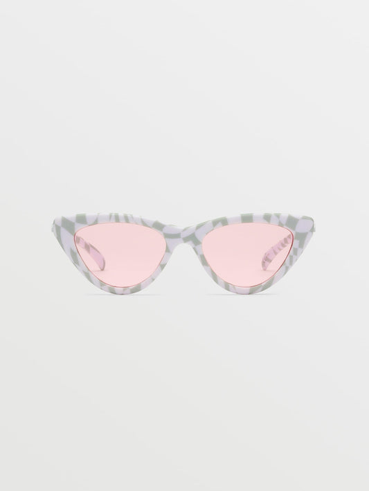 Knife Check Her Sunglasses (Rose Lens) - CHEETAH