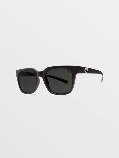 Morph Matte Black Sunglasses (Gray Polar Lens) - BLACK