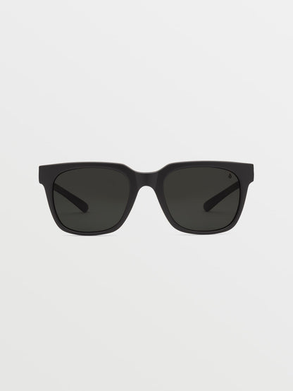 Morph Matte Black Sunglasses (Gray Polar Lens) - BLACK