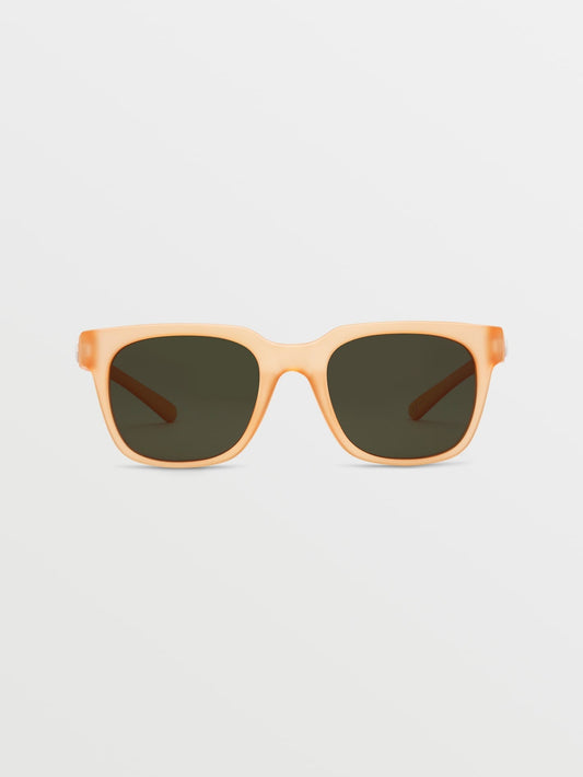 Morph Matte Amber Sunglasses (Green Gray Lens) - AMBER ROCK
