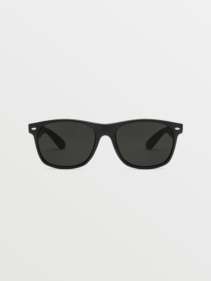 Fourty 6 Matte Black Sunglasses (Gray Polar Lens) - GRAY POLAR