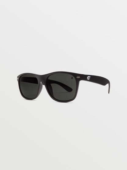Fourty 6 Matte Black Sunglasses (Gray Polar Lens) - GRAY POLAR