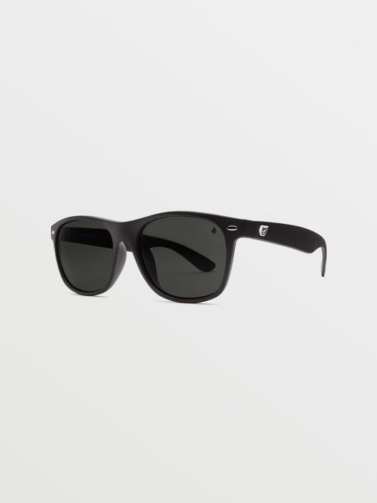 Fourty 6 Matte Black Sunglasses (Gray Polar Lens) - GRAY POLAR