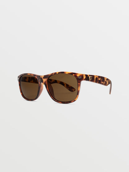 Fourty 6 Matte Tort Sunglasses (Bronze Lens) - BRONZE
