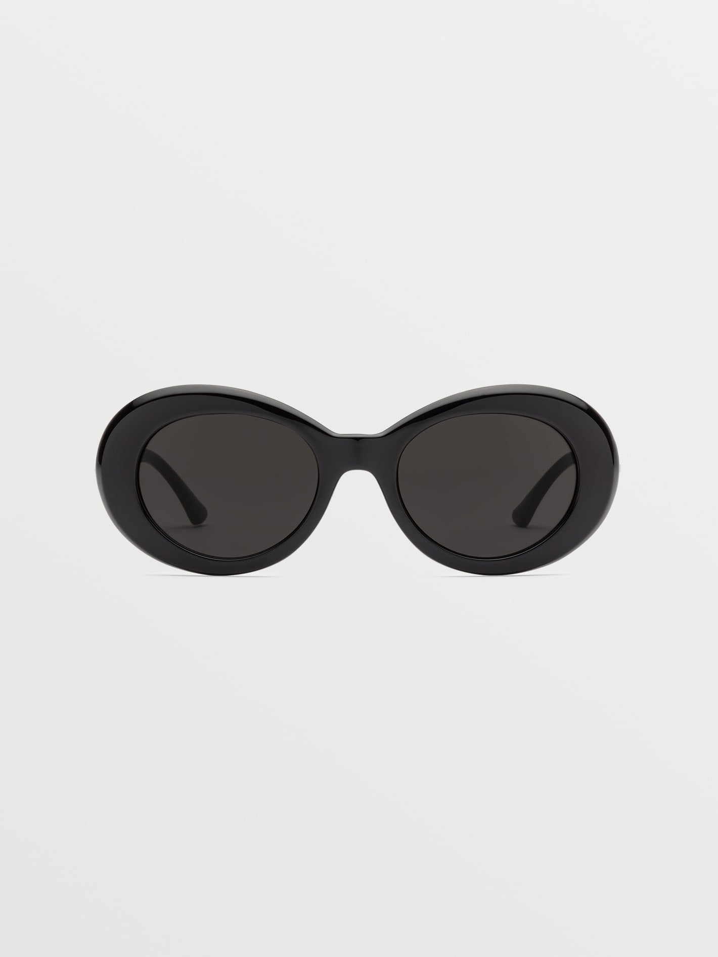Stoned Gloss Black Sunglasses (Gray Lens) - GRAY